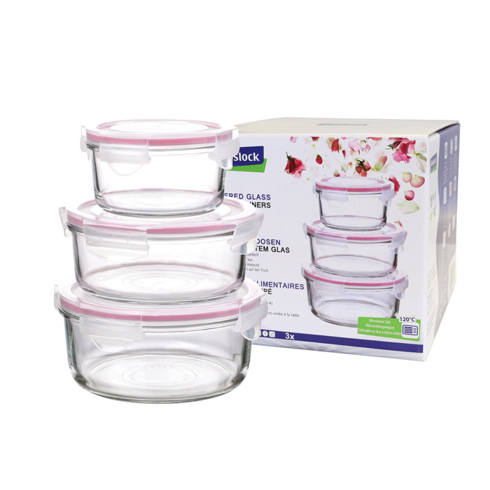 Glasslock 3-tlg. Lebensmittelvorratsbehälter-Set Classic & Bewertungen